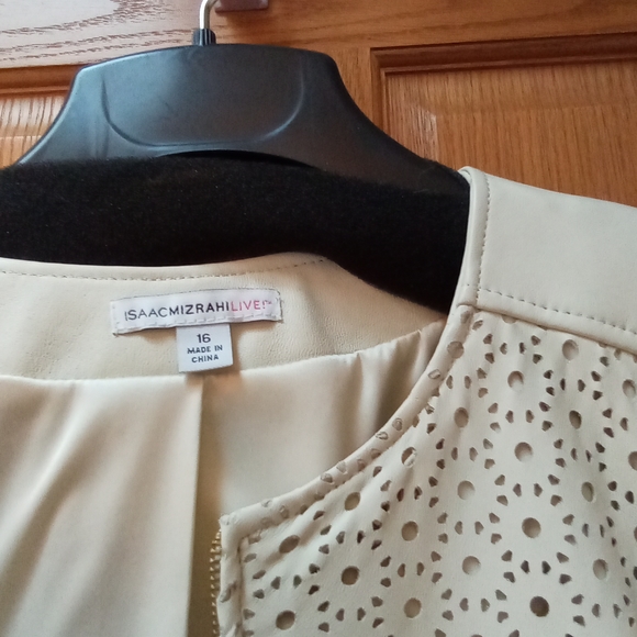 Isaac Mizrahi Lamb Leather Jacket  NWOT  XL - Picture 4 of 7